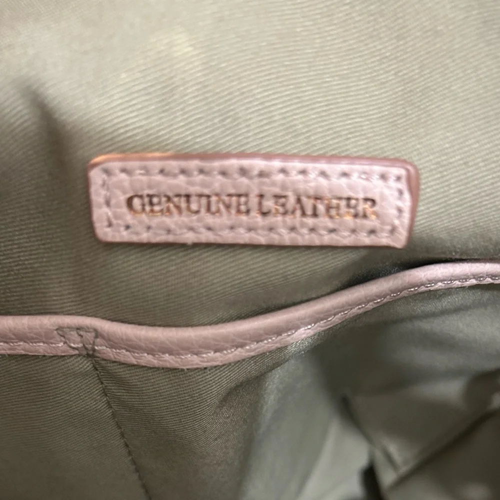 GILI Blush Pink Leather Handbag - Picture 9 of 11